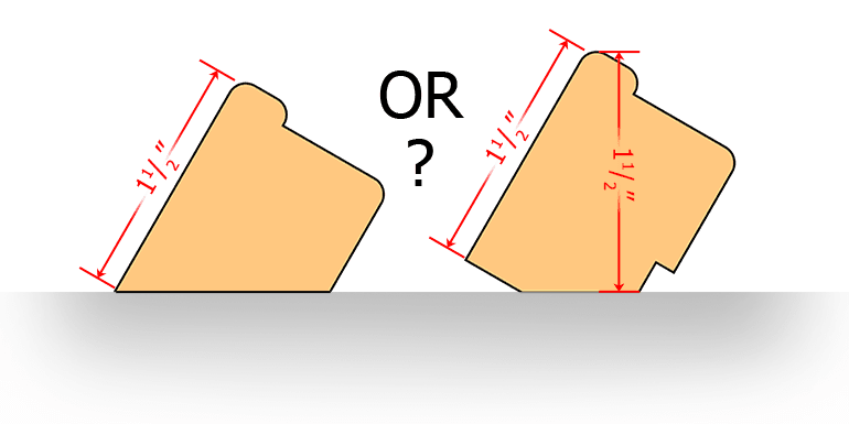 Options for cutting beveled moulding